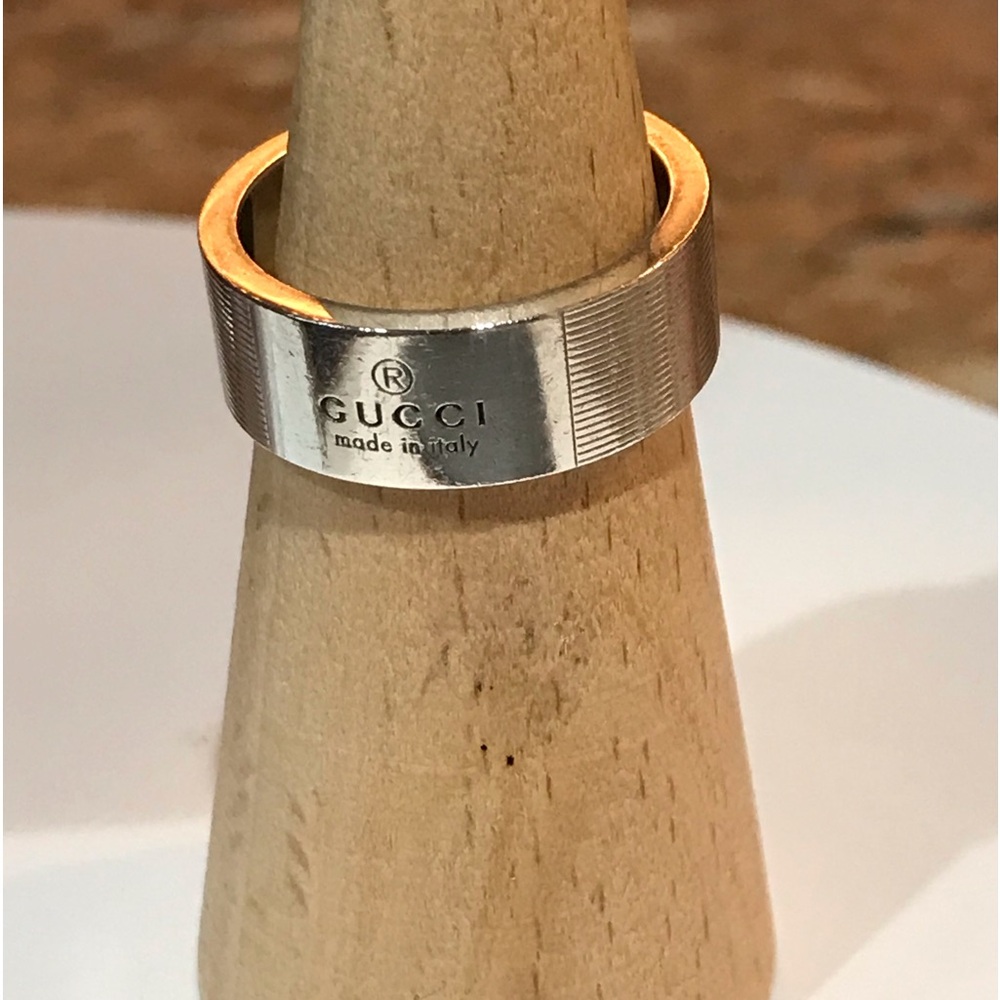GUCCI Silver Ag925 Ring- Size US 8.75❤️ - Picture 17 of 17